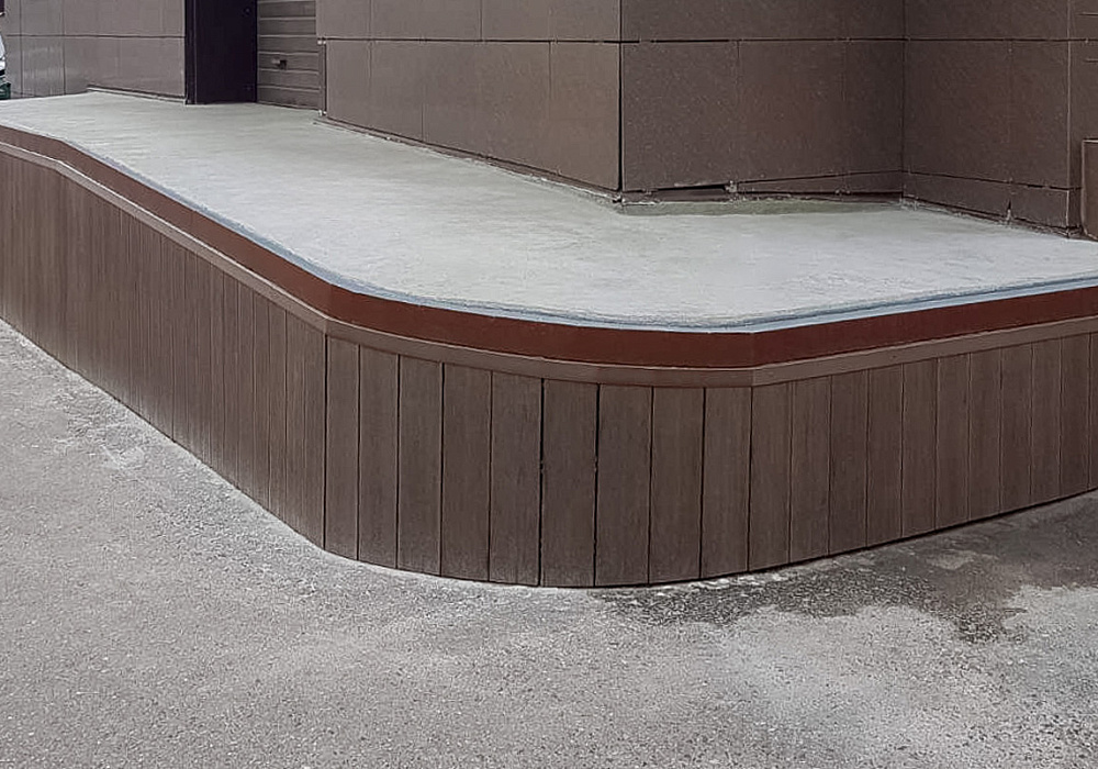 Торцевая зашивка рампы Торцевая зашивка рампы