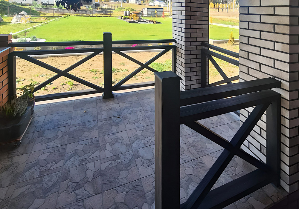 Ограждения Кантри плюс на террасе частного дома Ограждения Кантри плюс на террасе частного дома