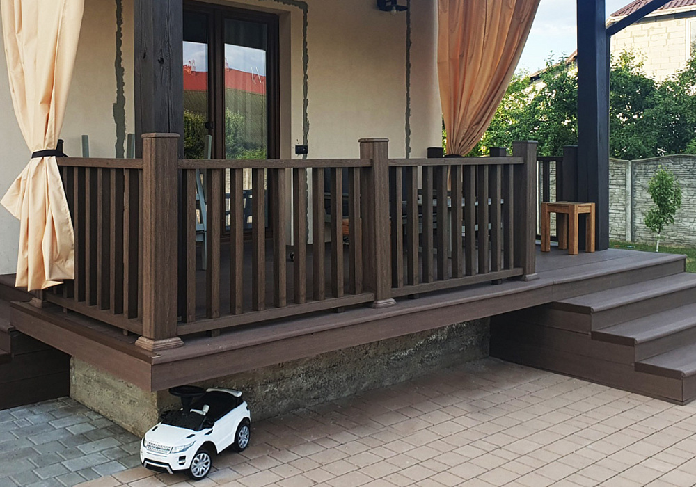 Ограждения "Классик" на террасе дома Ограждения "Классик" на террасе дома