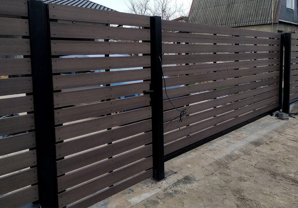 Забор, ворота и калитка из доски ДПК бренда Outdoor Забор, ворота и калитка из доски ДПК бренда Outdoor