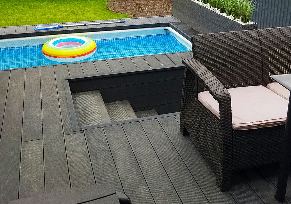 Терраса из ДПК в частном доме Терраса из ДПК в частном доме