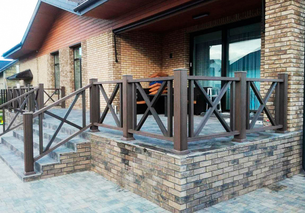 Ограждения ДПК серии "Кантри" для частного дома. Ограждения ДПК серии "Кантри" для частного дома.