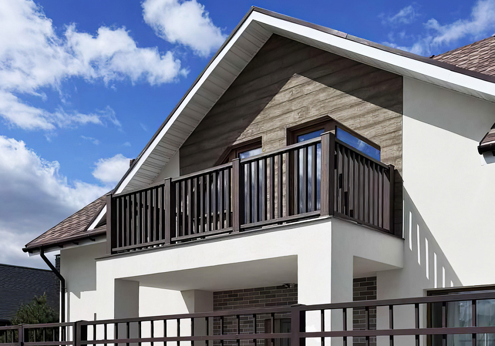 Ограждение на террасе частного дома Ограждение на террасе частного дома