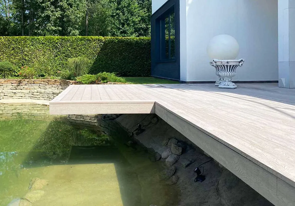 Обновление террасы у пруда Обновление террасы у пруда