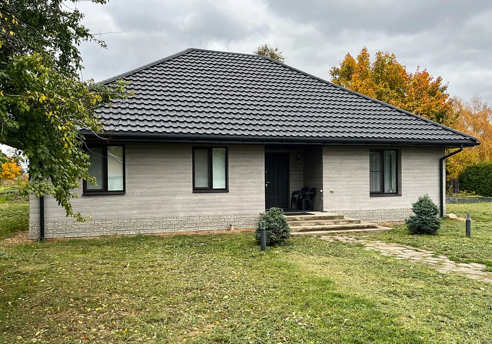 Вентилируемый фасад загородного дома Вентилируемый фасад загородного дома