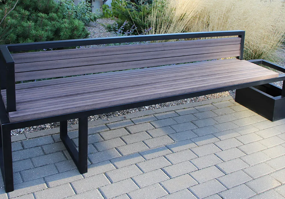 Скамейка из лавочного бруса ДПК Скамейка из лавочного бруса ДПК