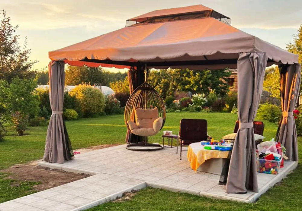 Подвесное кресло Самуи на придомовом участке Подвесное кресло Самуи на придомовом участке