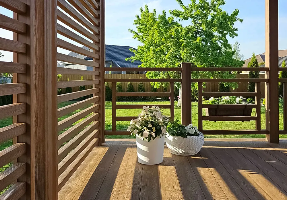 Обустройство террасы по дизайн-проекту Обустройство террасы по дизайн-проекту